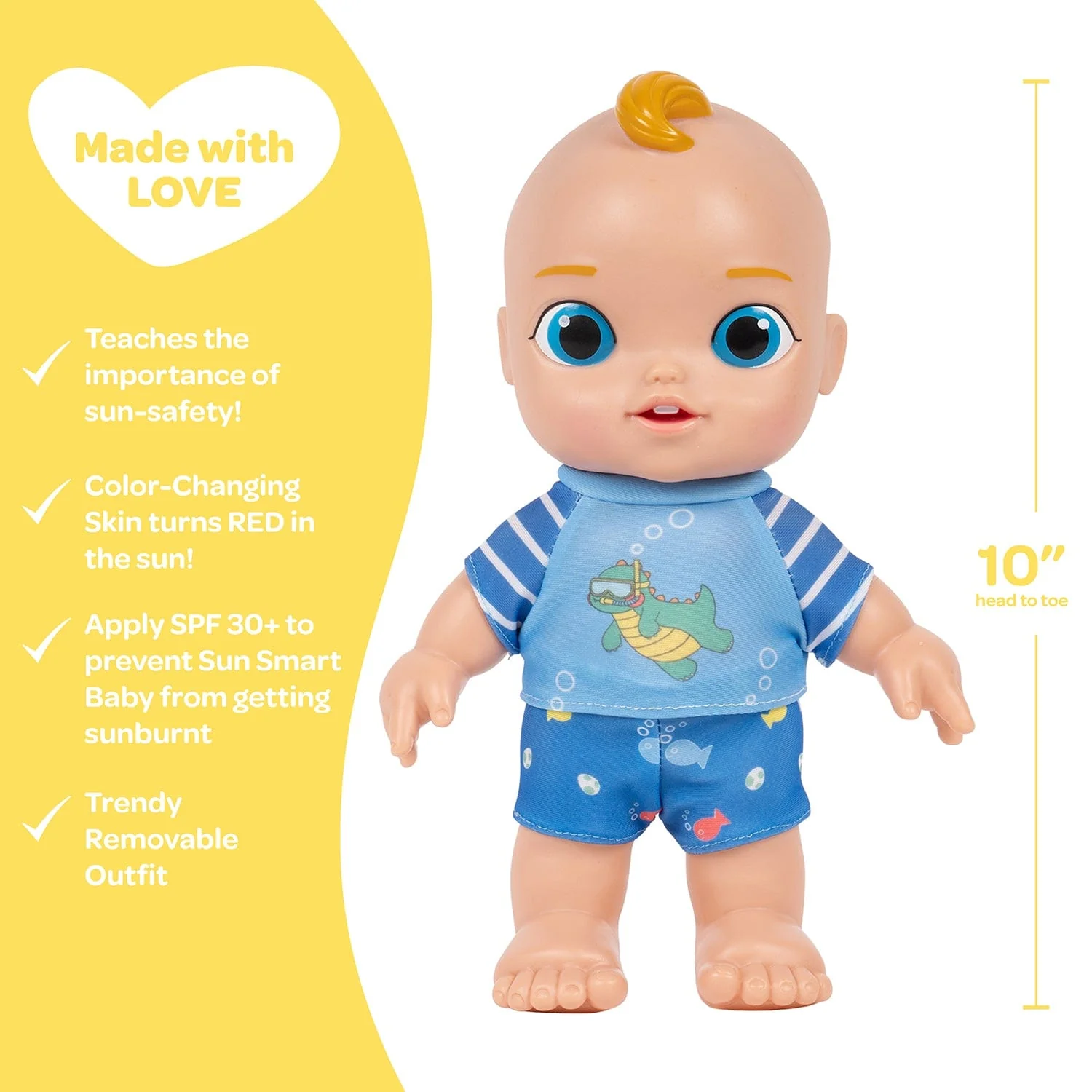 Adora Sun Smart Color-Changing Baby Doll & Doll Clothes Set - Rawrsome! - Image 4