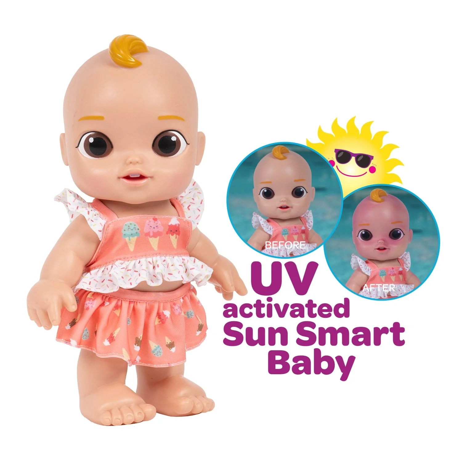 Adora Sun Smart Color-Changing Baby Doll & Doll Clothes Set - Sprinkles - Image 8