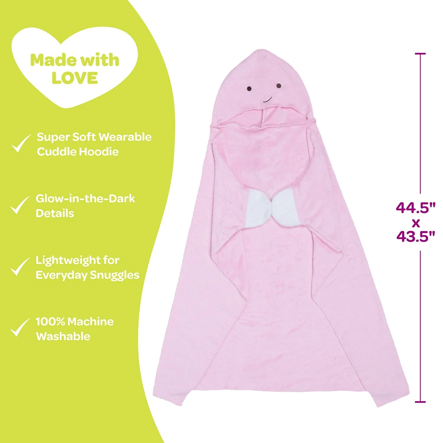 Adora Snuggle & Glow Dinosaur Plushie Hoodie, Glows in the Dark - Image 10