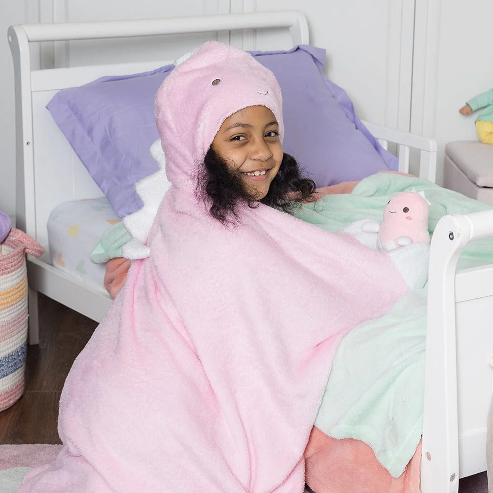 Adora Snuggle & Glow Dinosaur Plushie Hoodie, Glows in the Dark - Image 4
