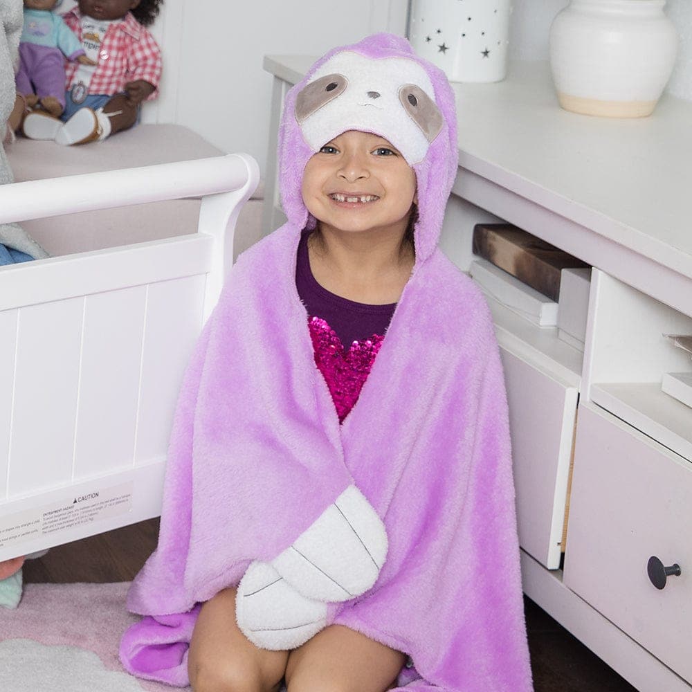Adora Snuggle & Glow Sloth Plushie Hoodie, Glows in the Dark - Image 11