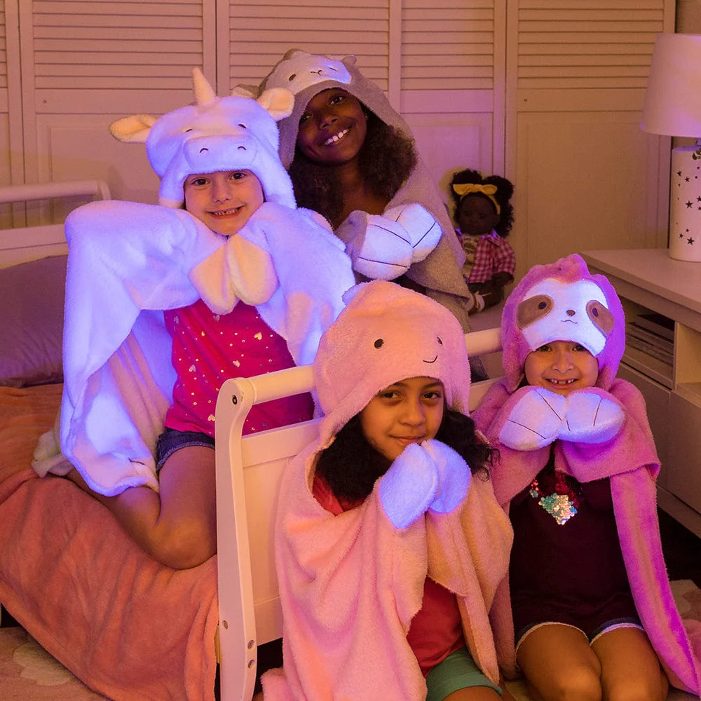 Adora Snuggle & Glow Unicorn Plushie Hoodie, Glows in the Dark - Image 6