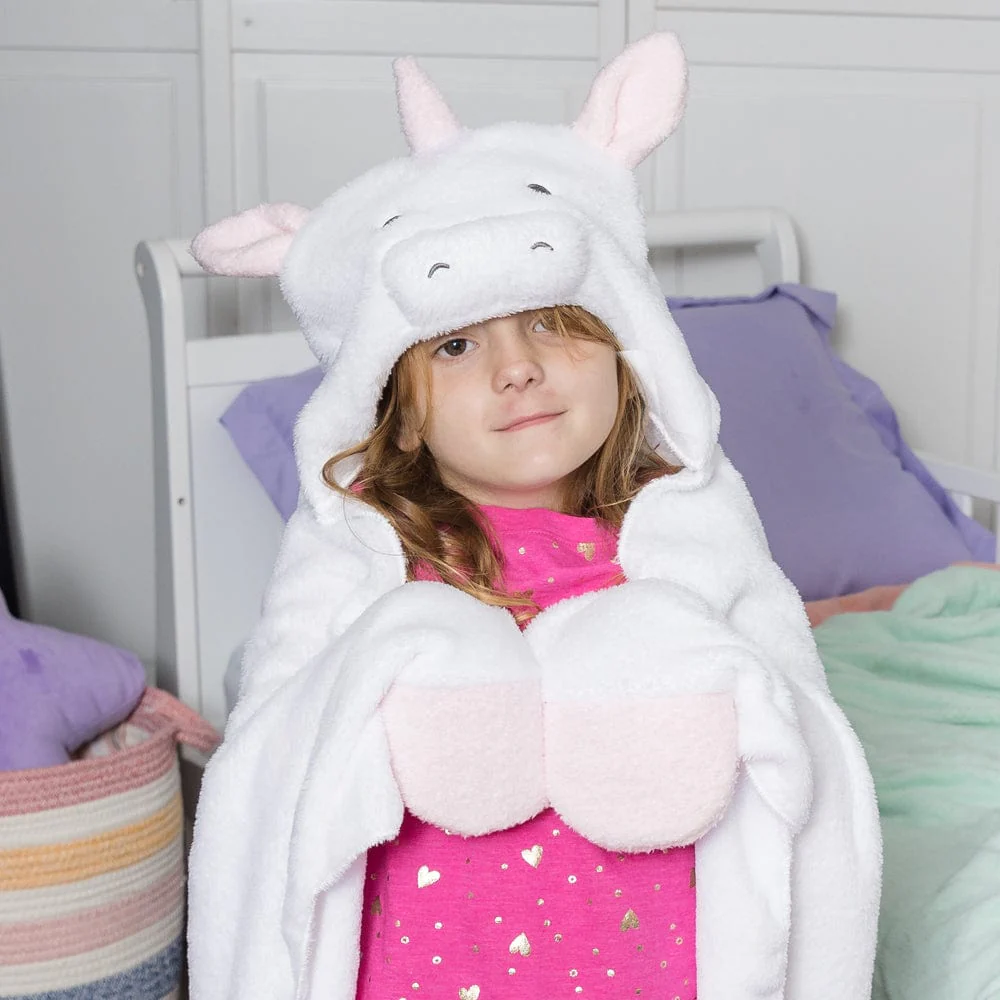 Adora Snuggle & Glow Unicorn Plushie Hoodie, Glows in the Dark - Image 8