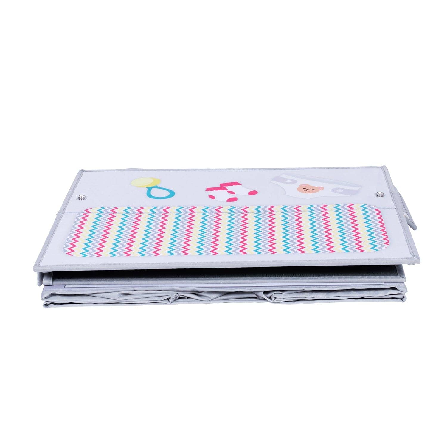 Zig Zag Rainbow Baby Doll Changing Table Storage Box - Image 9
